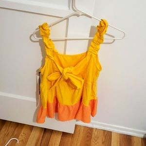 Yellow and orange top